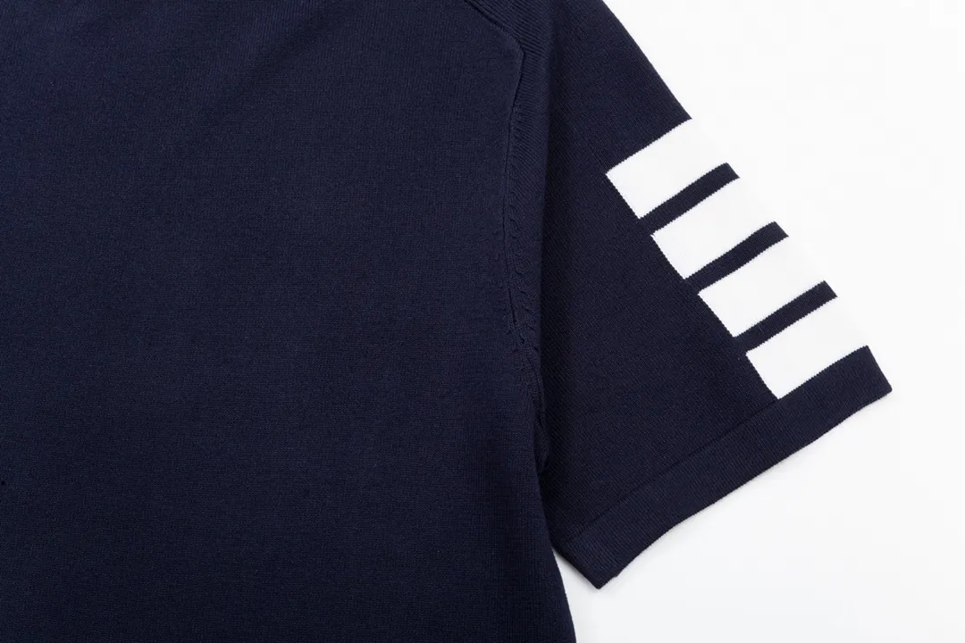 Thom Browne ➡️ POLO ， Retro Same Style Versatile : Size：M-3XL
